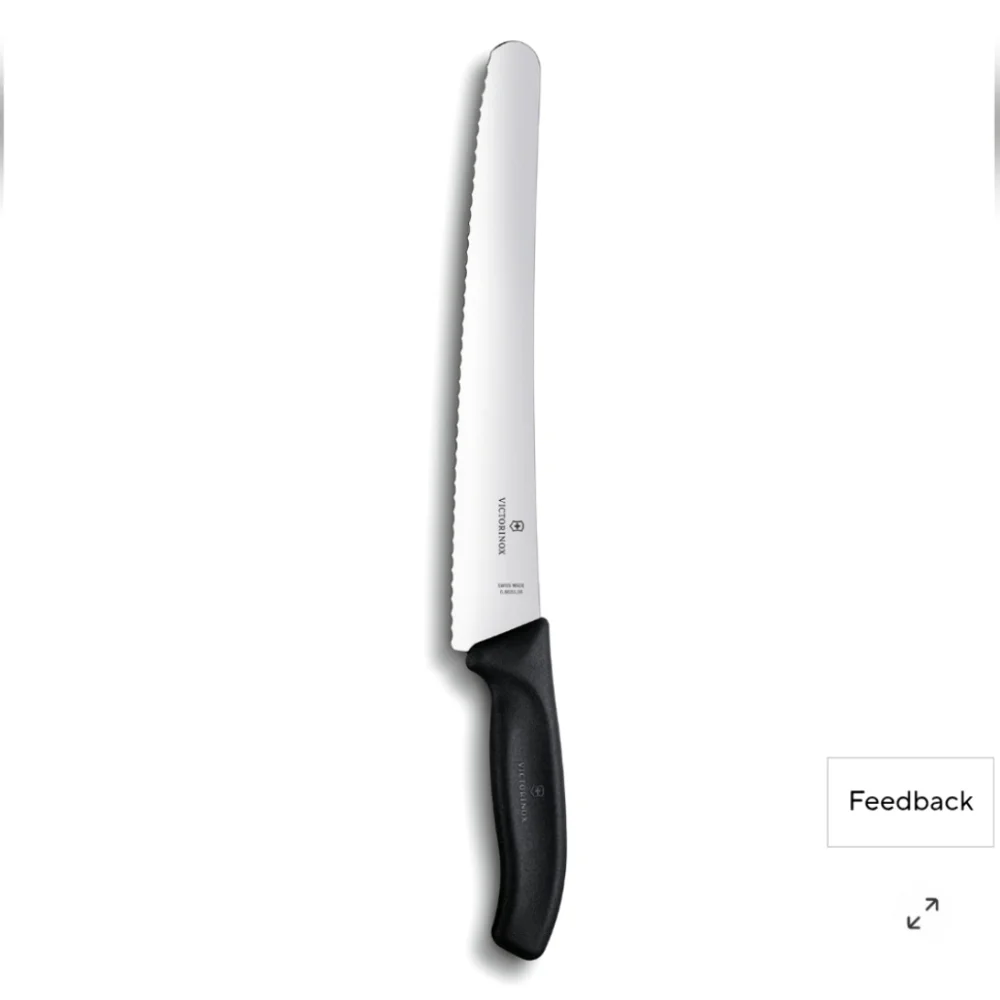 ❤️BUY 2 GET 1 FREE Victorinox Red ^ Black Professional Bread Knife 10.25
