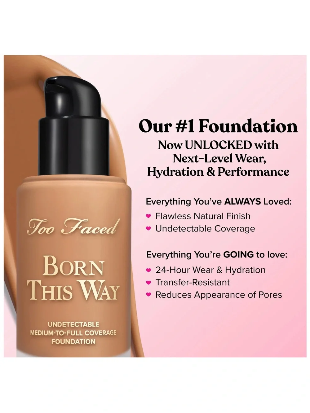 Too Faced Born This Way Foundation - Golden Beige - 2 Bottles