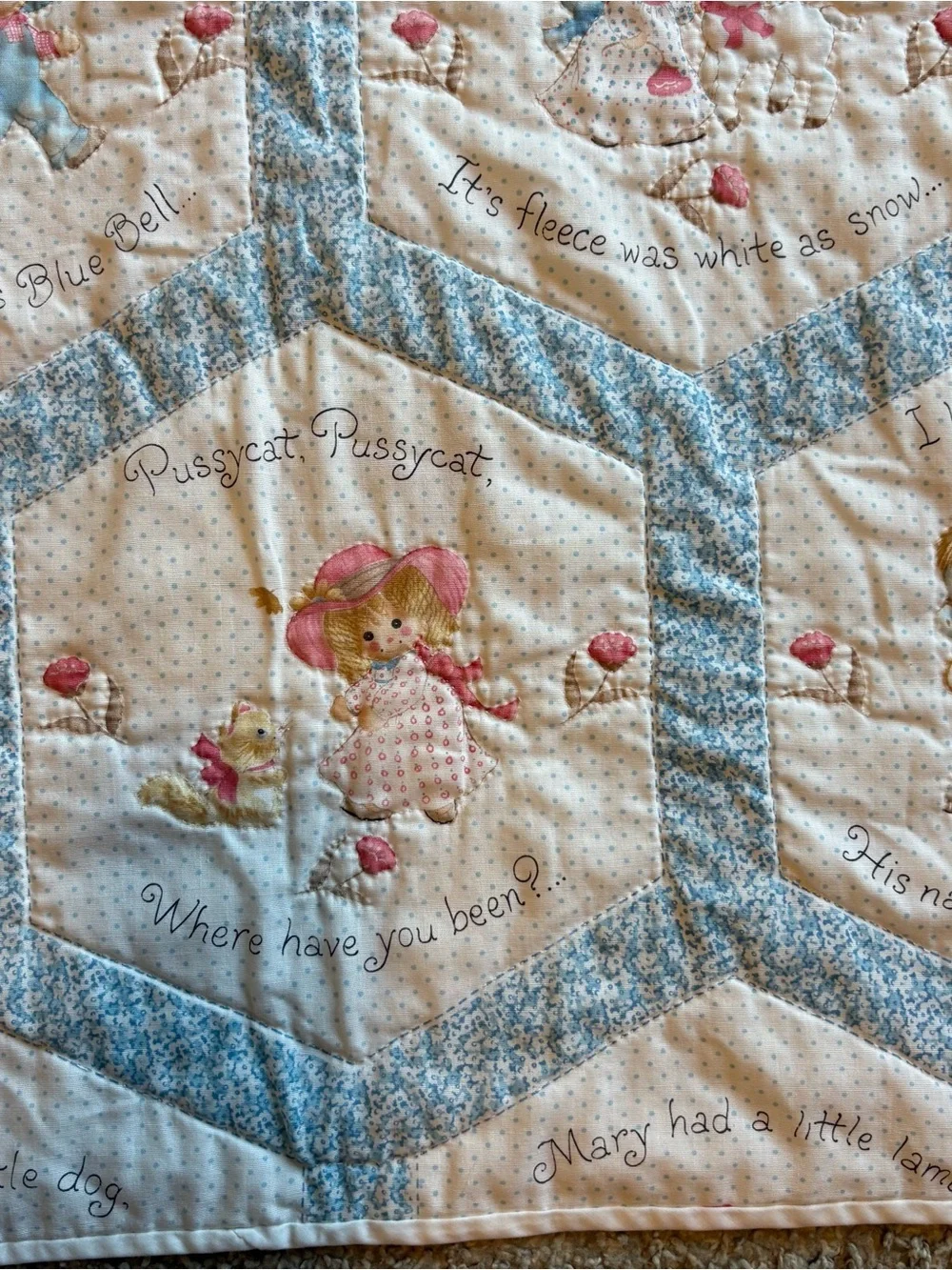 Vintage baby quilt