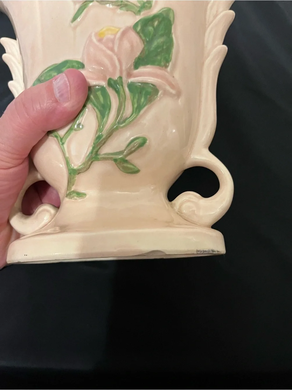 Hull Pottery elegant blush