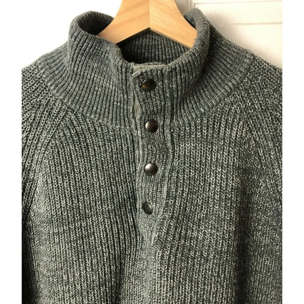 Banana Republic Men’s XL Cotton Blend Pullover Sweater Gray