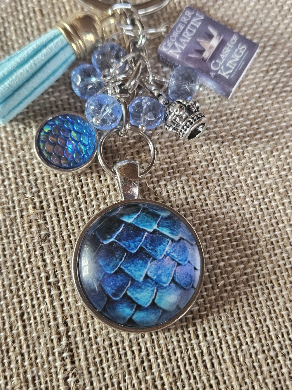handcrafted shiny blue