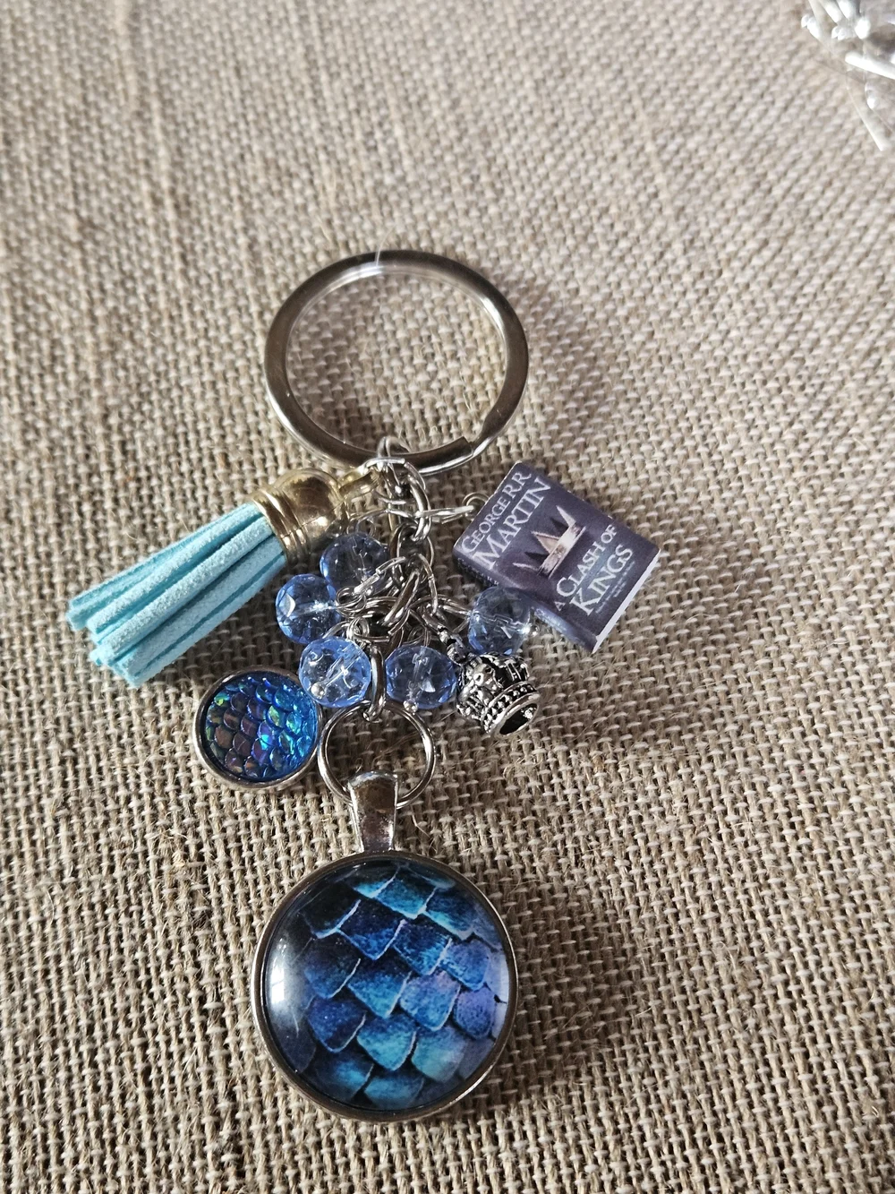 handcrafted shiny blue