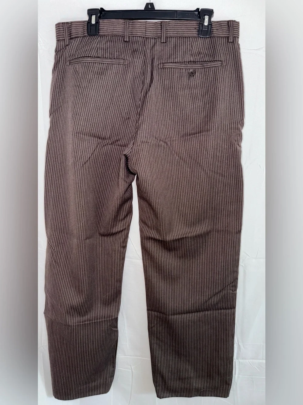 Banana Republic Men's Brown White Pinstripes Pants