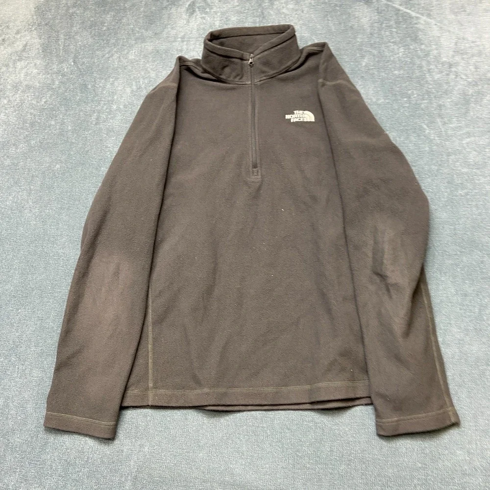 The North Face Fleece Sweater Mens Large Long Sleeve Winter Quarter Zip Pullover