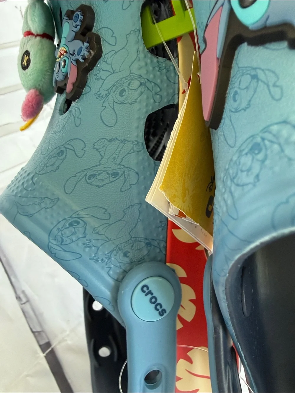CROCS Kids Blue Disney Stitch Clogs with Character Jibbitz