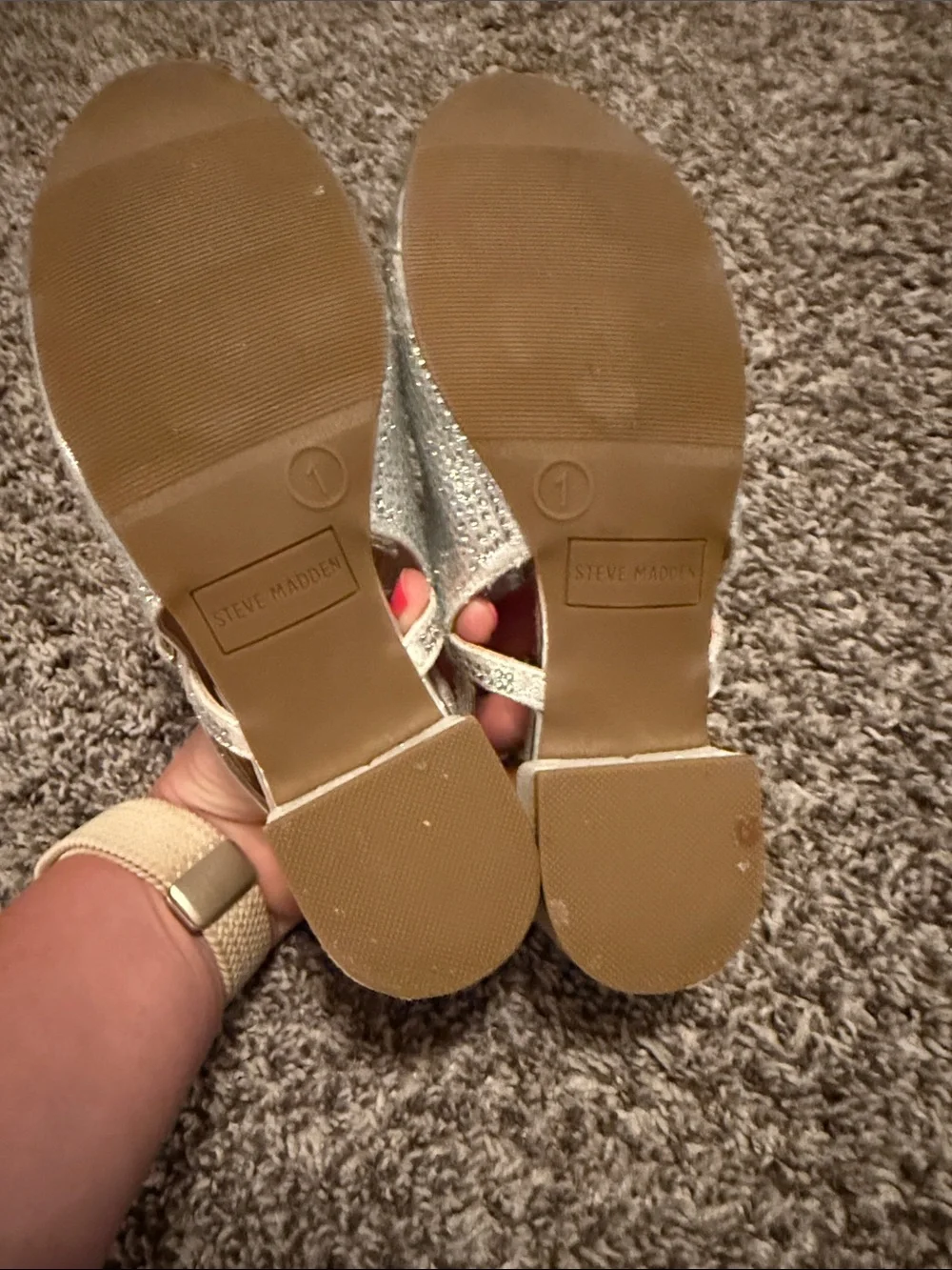 Steve Madden sparkling silver