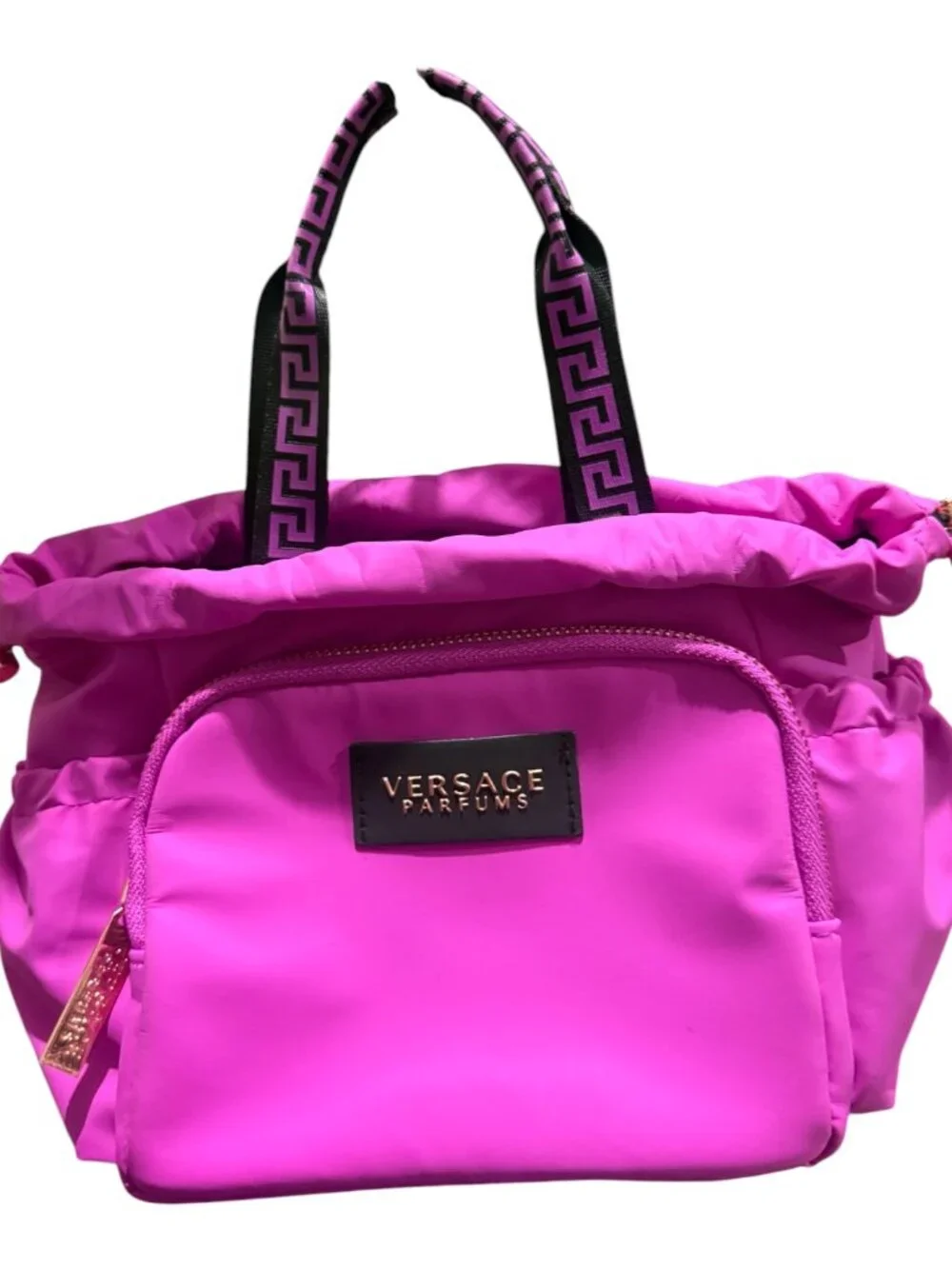 Versace Parfums fuchsia tote GWP NWOT