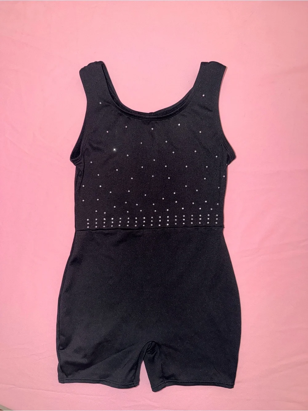 Cat & Jack Black Sparkle Short Dance Leotard