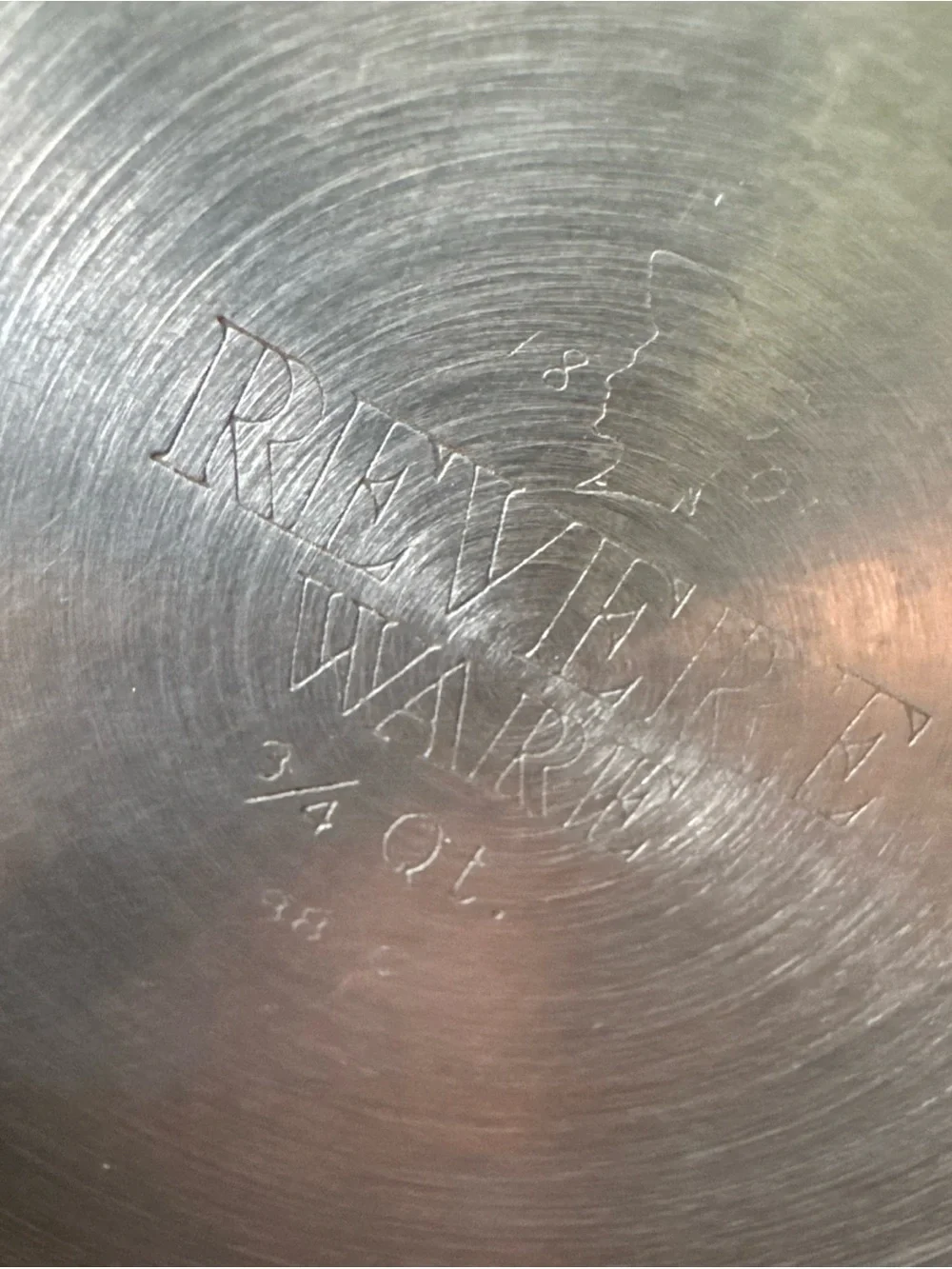 Revere Ware bottom vintage ply