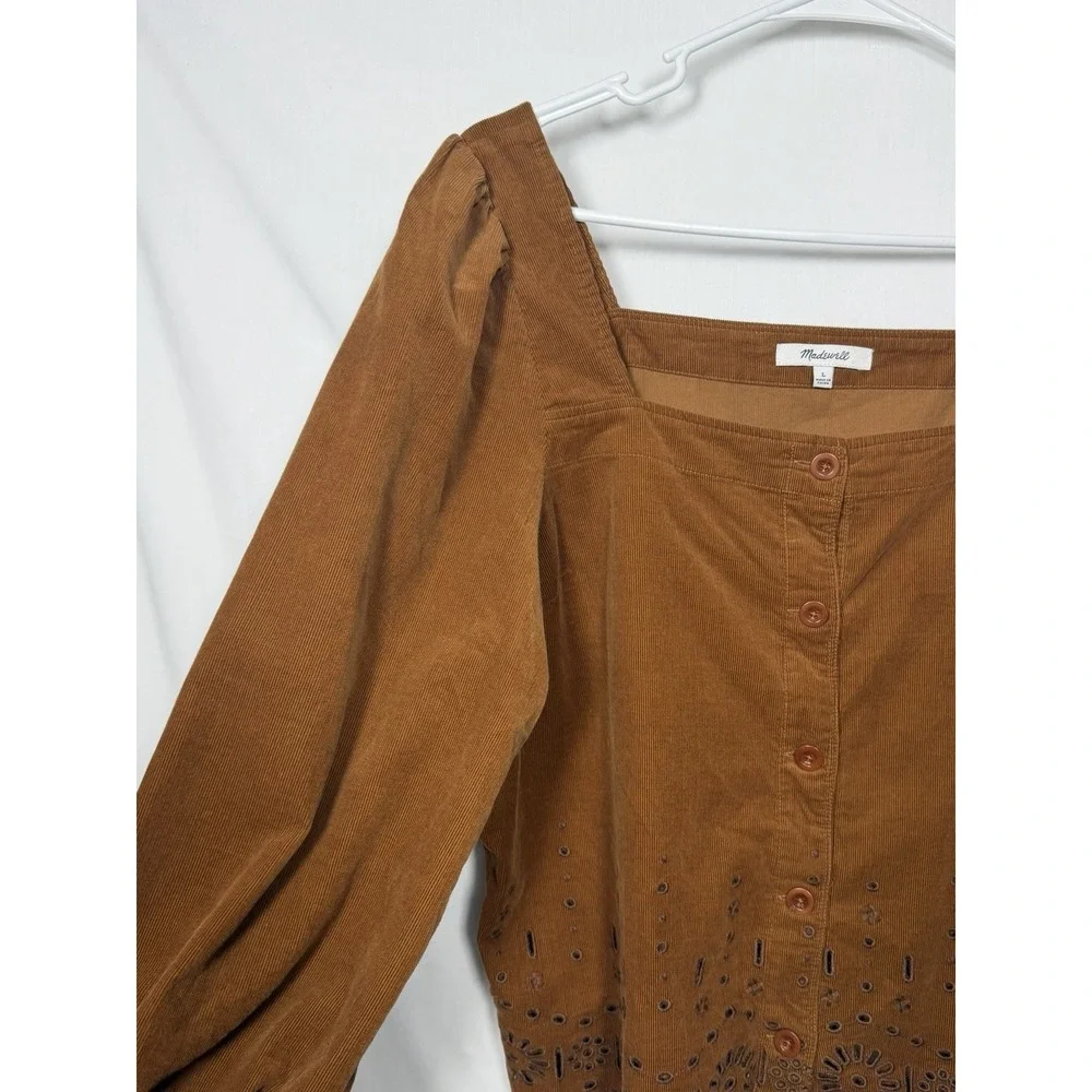 Madewell corduroy eyelet