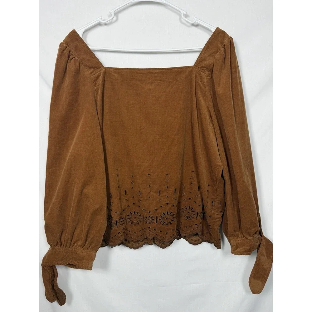 Madewell corduroy eyelet