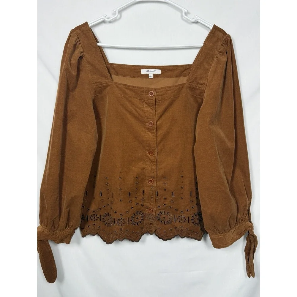 Madewell corduroy eyelet