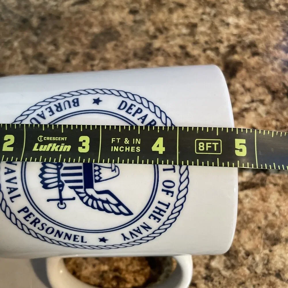 Department of‎ the navy White Ceramic Coffee Tea Cup Mug