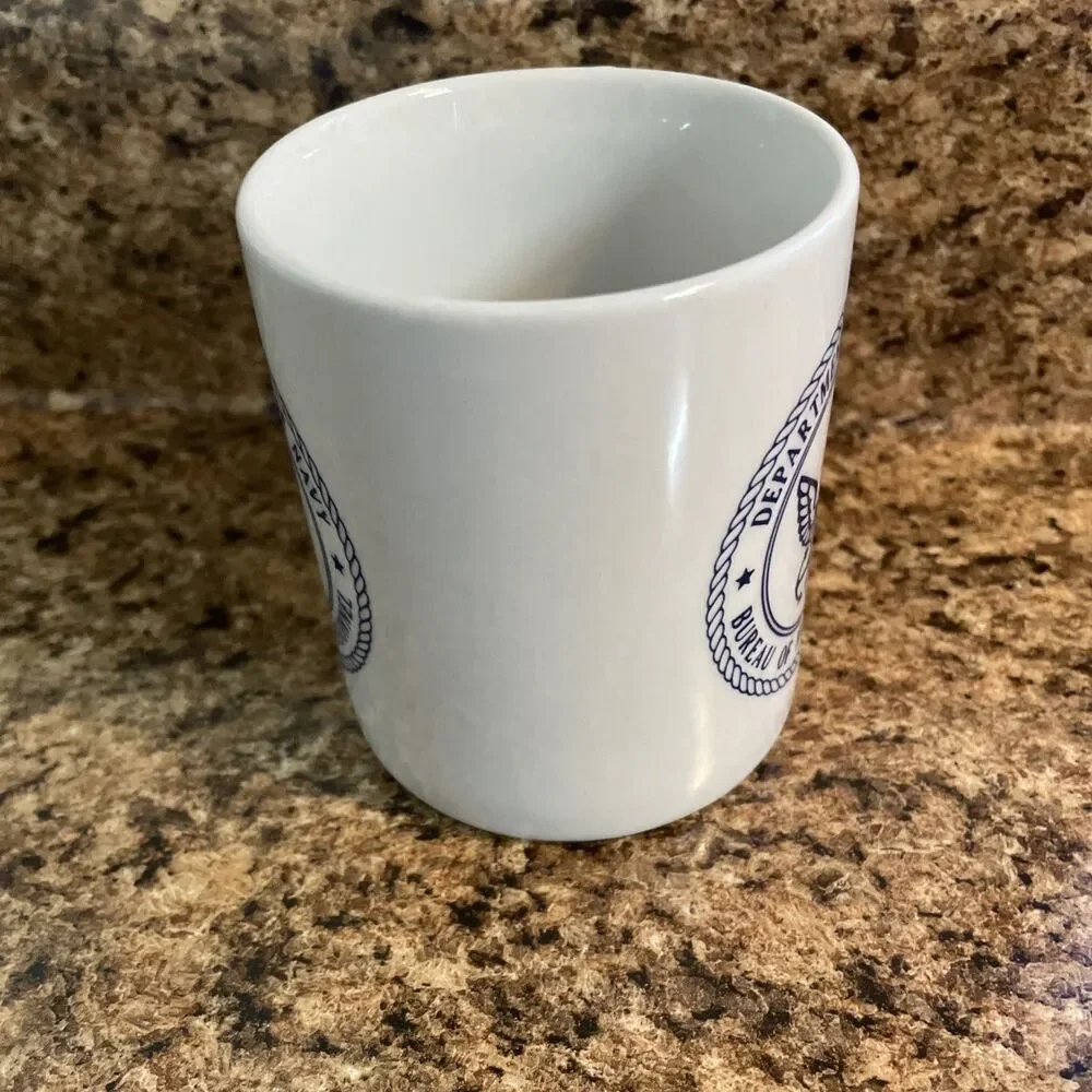 Department of‎ the navy White Ceramic Coffee Tea Cup Mug