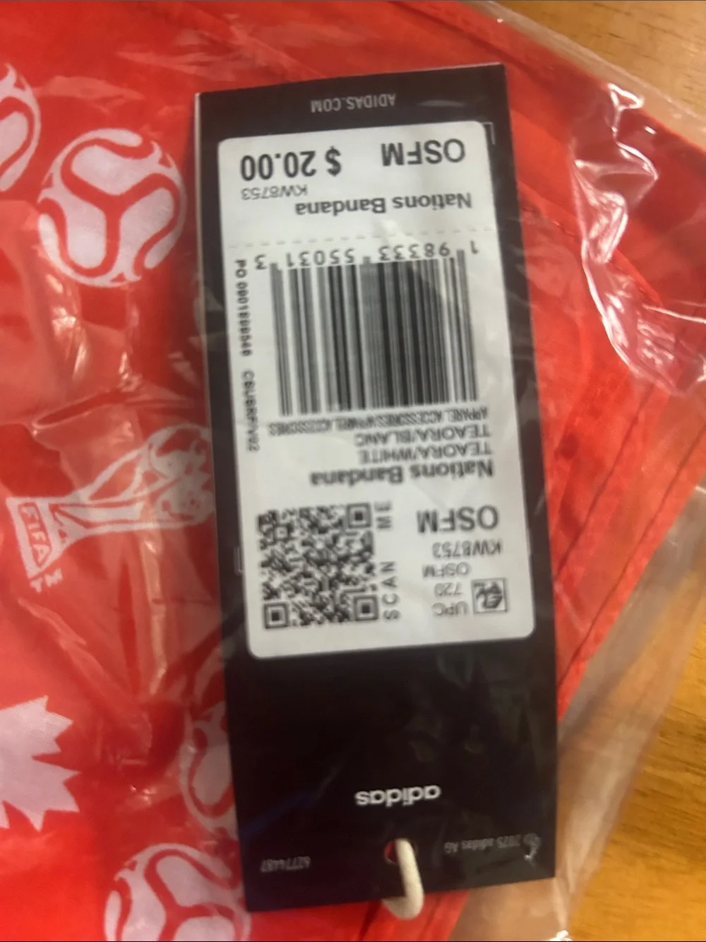 adidas bandana unopened