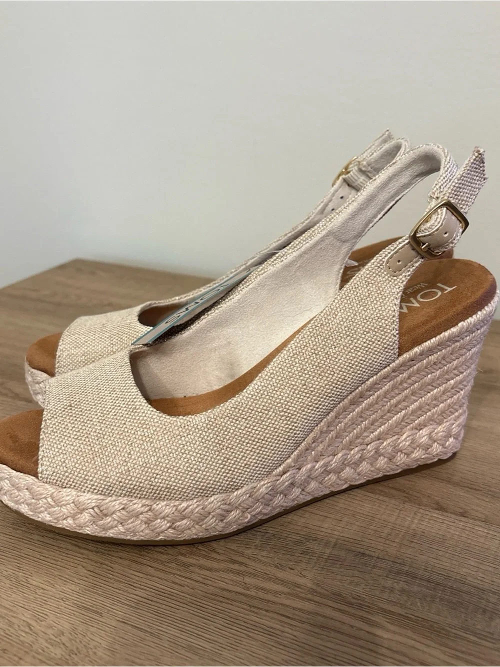 Toms slingback wedges