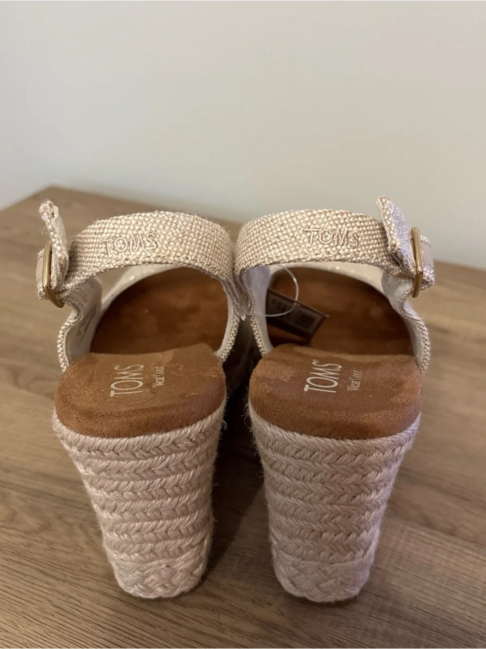 Toms slingback wedges