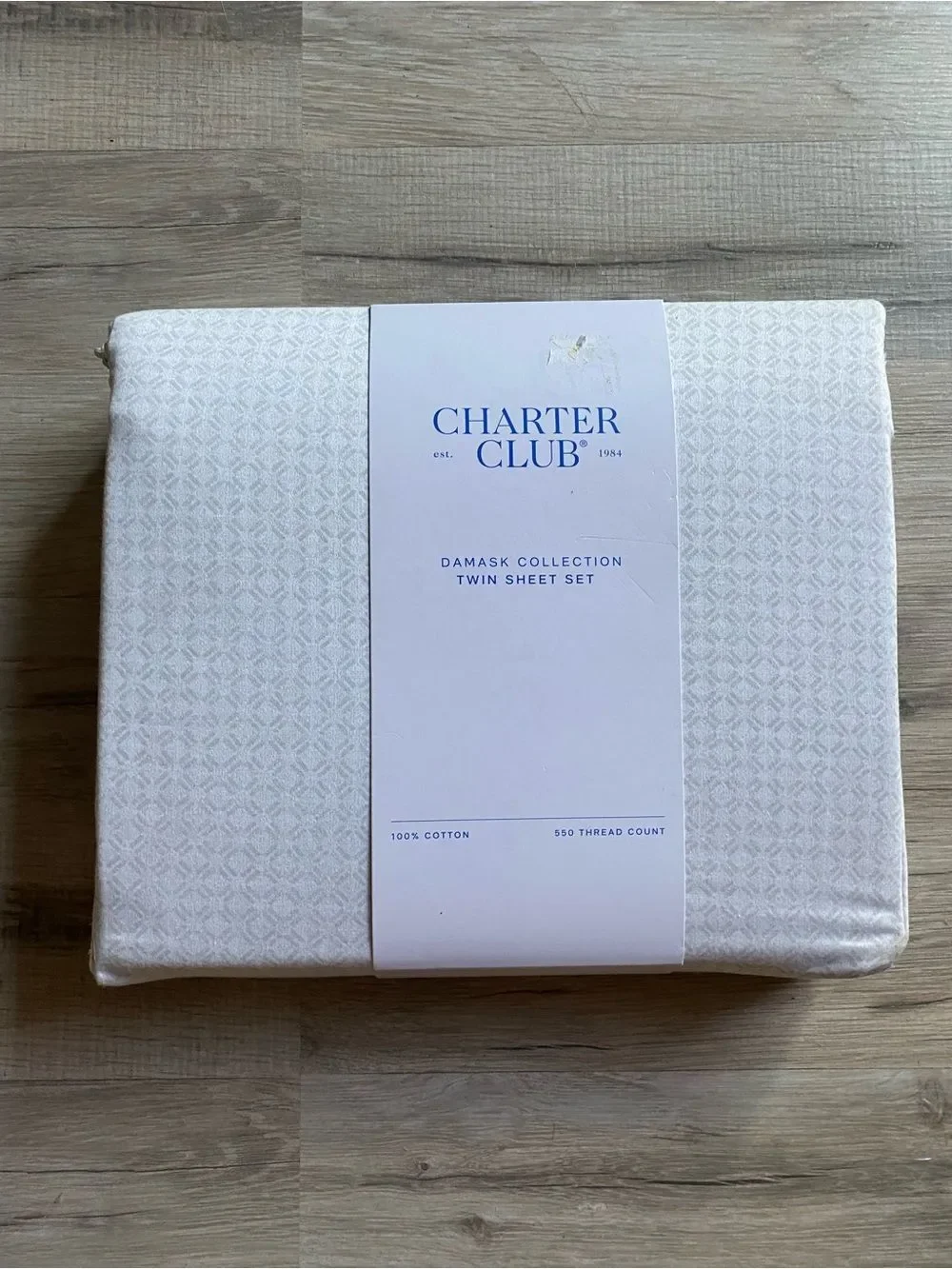 Charter Club Damask Twin Sheet Set