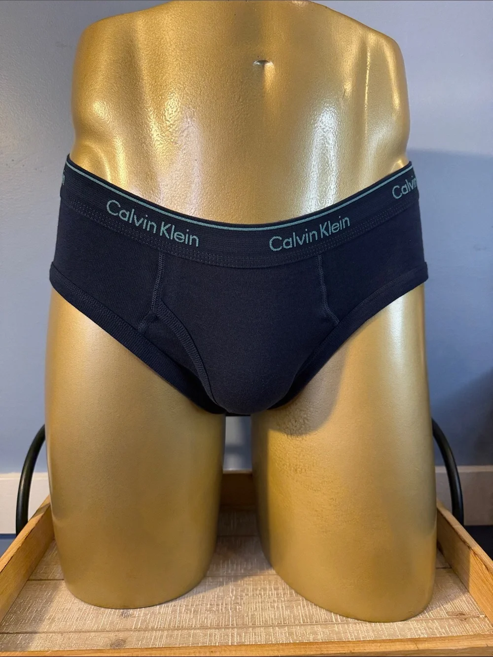 Calvin Klein Navy Cotton Briefs Medium