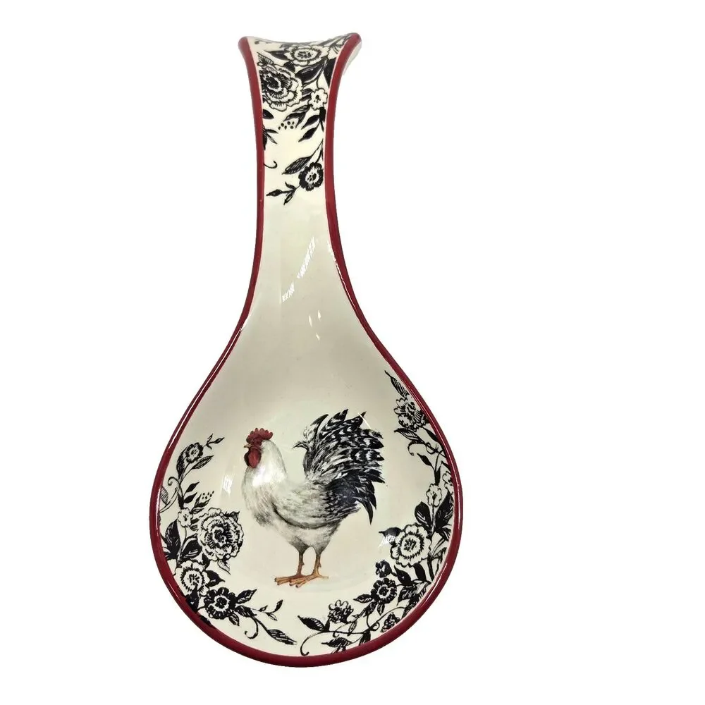 Cracker Barrel Susan Winget Spoon Rest Rooster 10