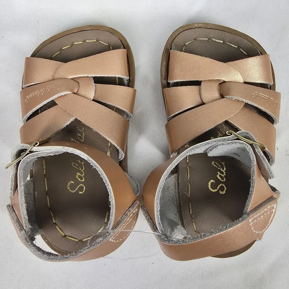 Salt Water Sandals by Hoy salt ankle gold