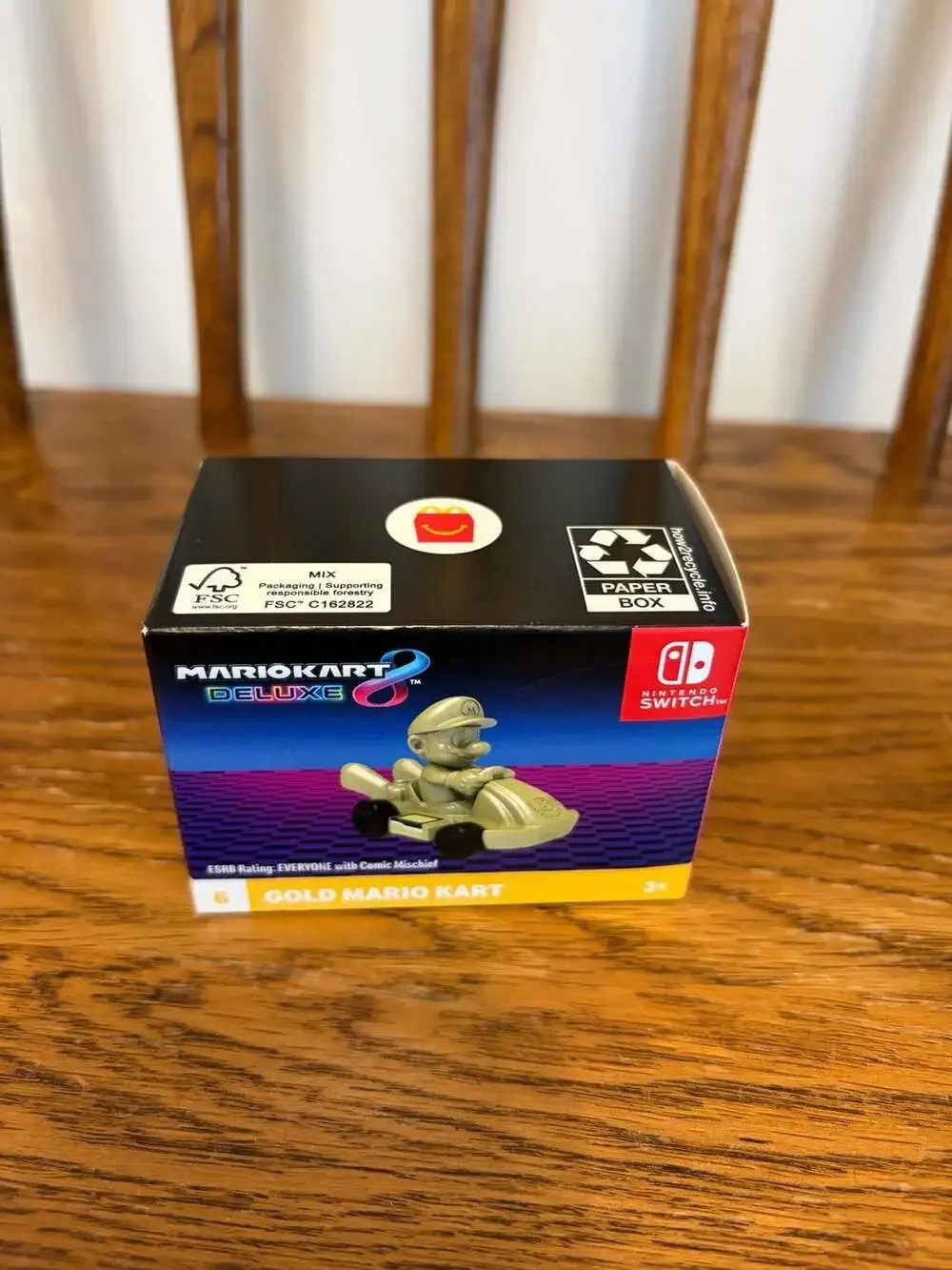 McDonalds Mario Kart 8 Deluxe Gold Mario Kart Toy