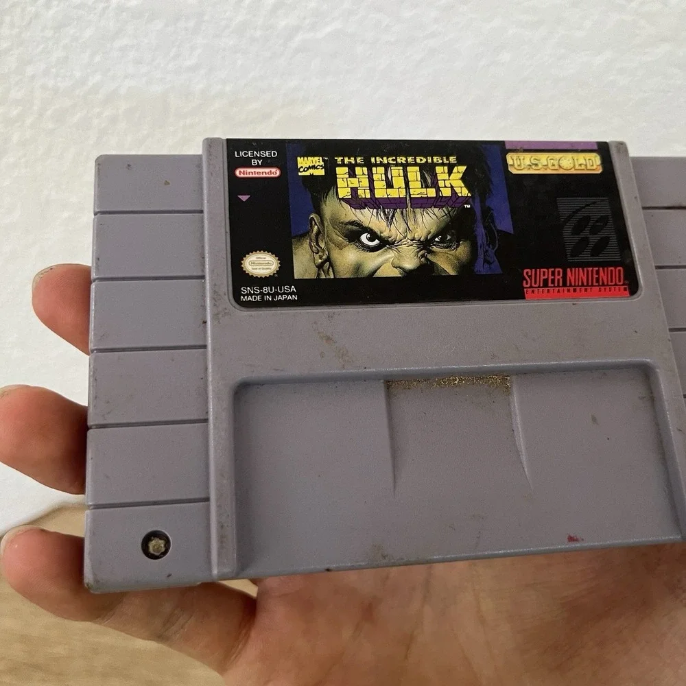 The Incredible Hulk Super Nintendo SNES Cartridge Only Working Tested!