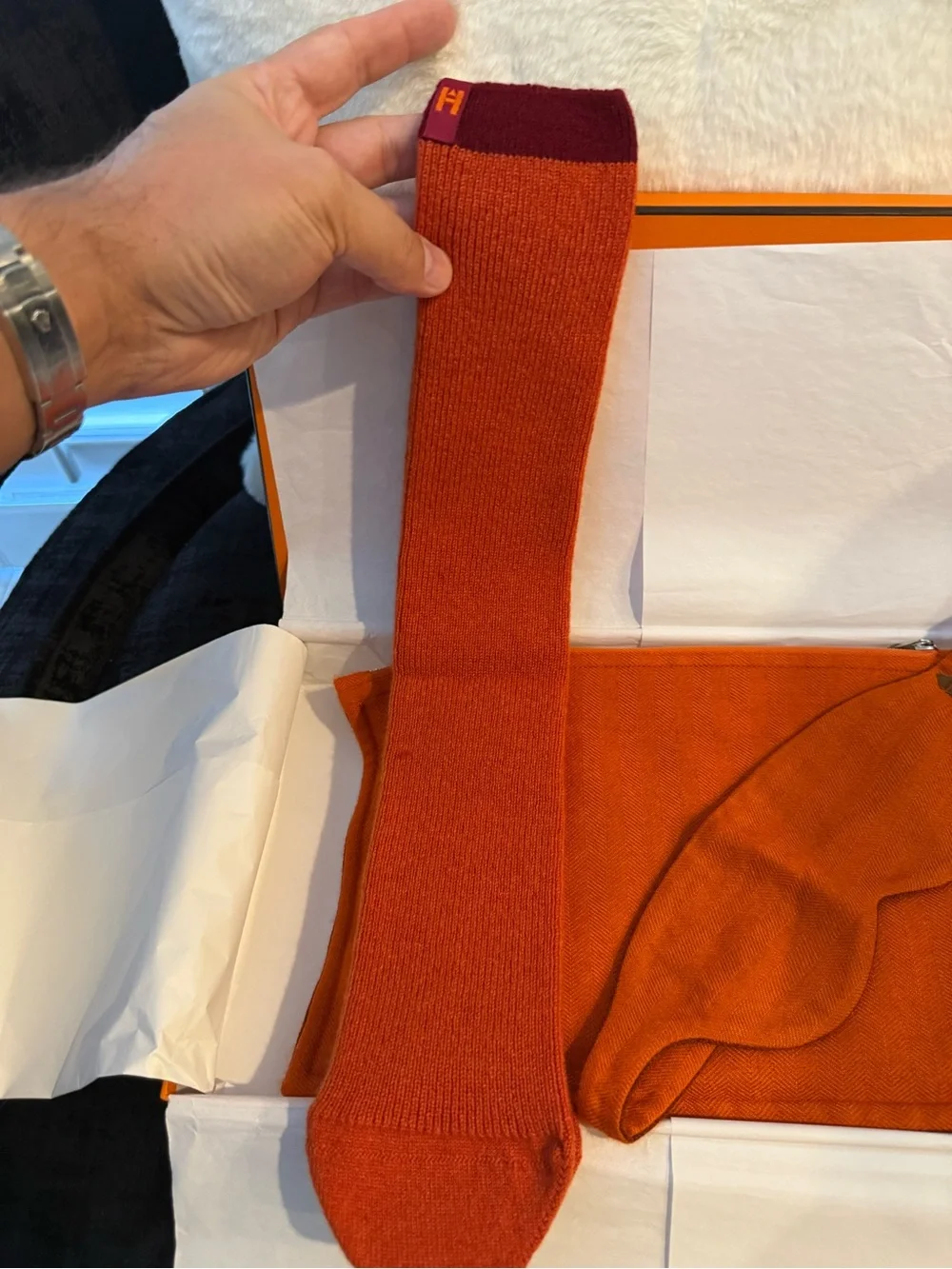 Hermes luxurious cashmere