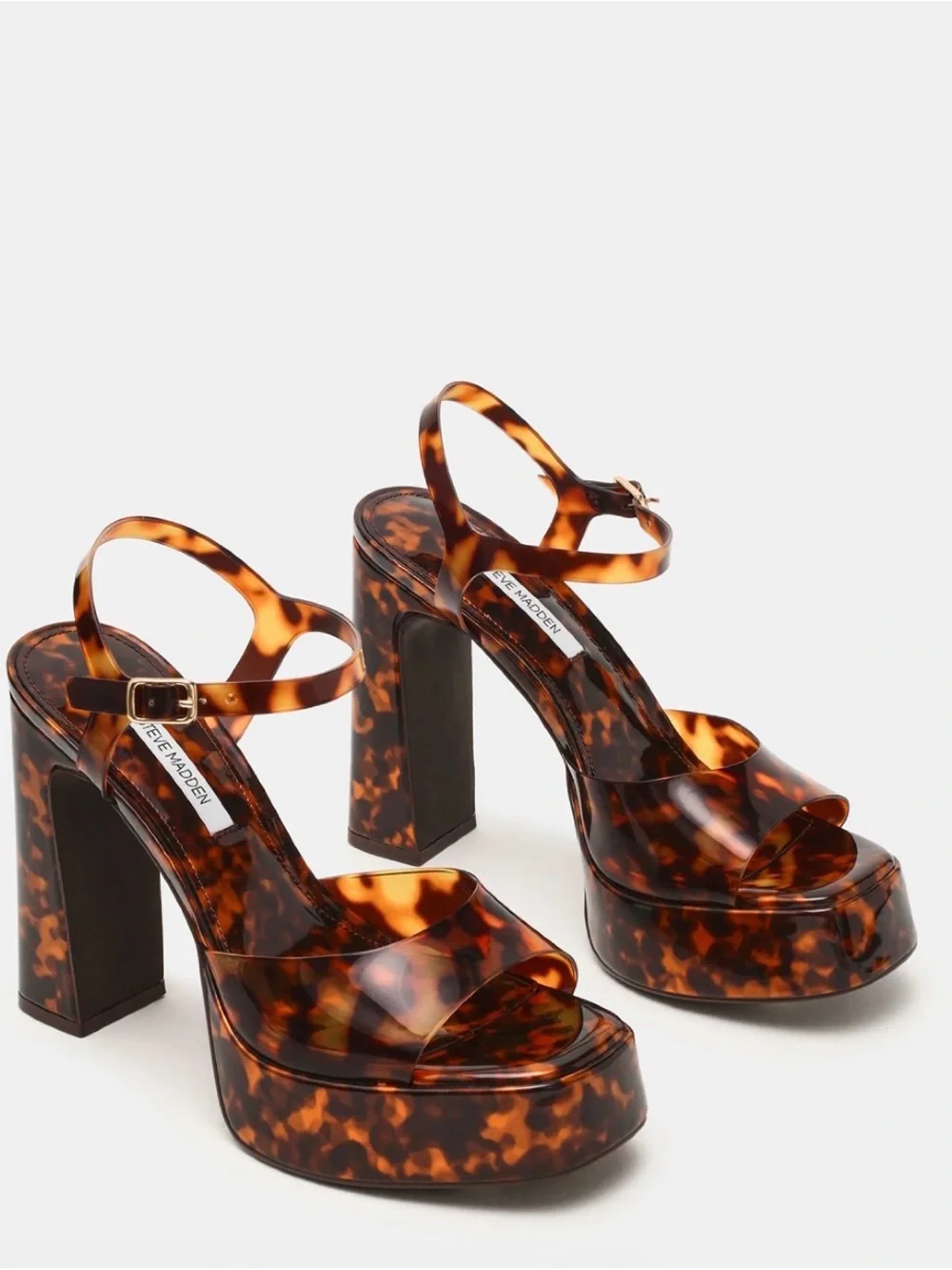 Steve Madden LIANDRA TORTOISE Platform Sandal (new in box)