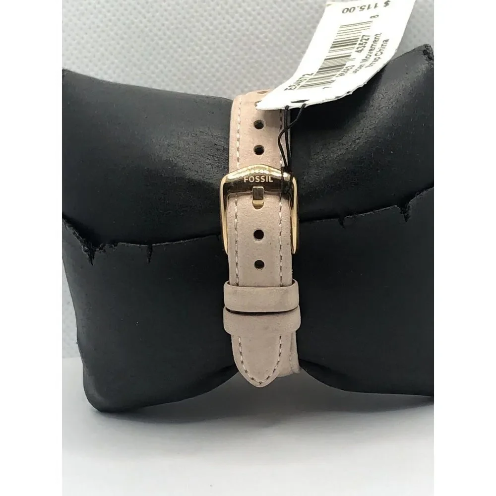 Fossil BQ3491 Women's Leather Analog White Dial Quartz Genuine Wrist Watch OP583