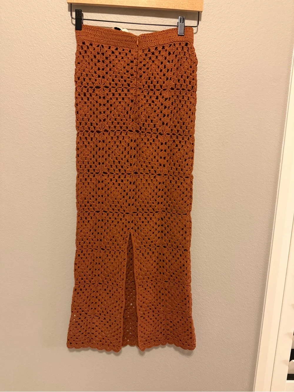 Dissh Matching Crochet Knit Maxi Skirt Set XS