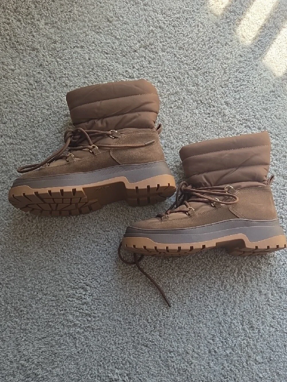Zara puffer boots