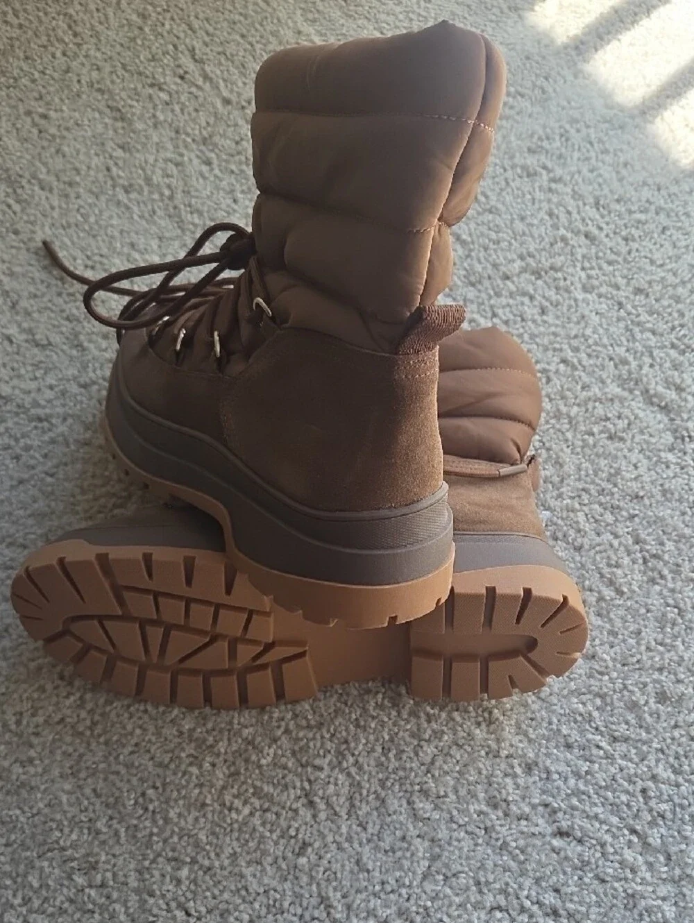 Zara puffer boots