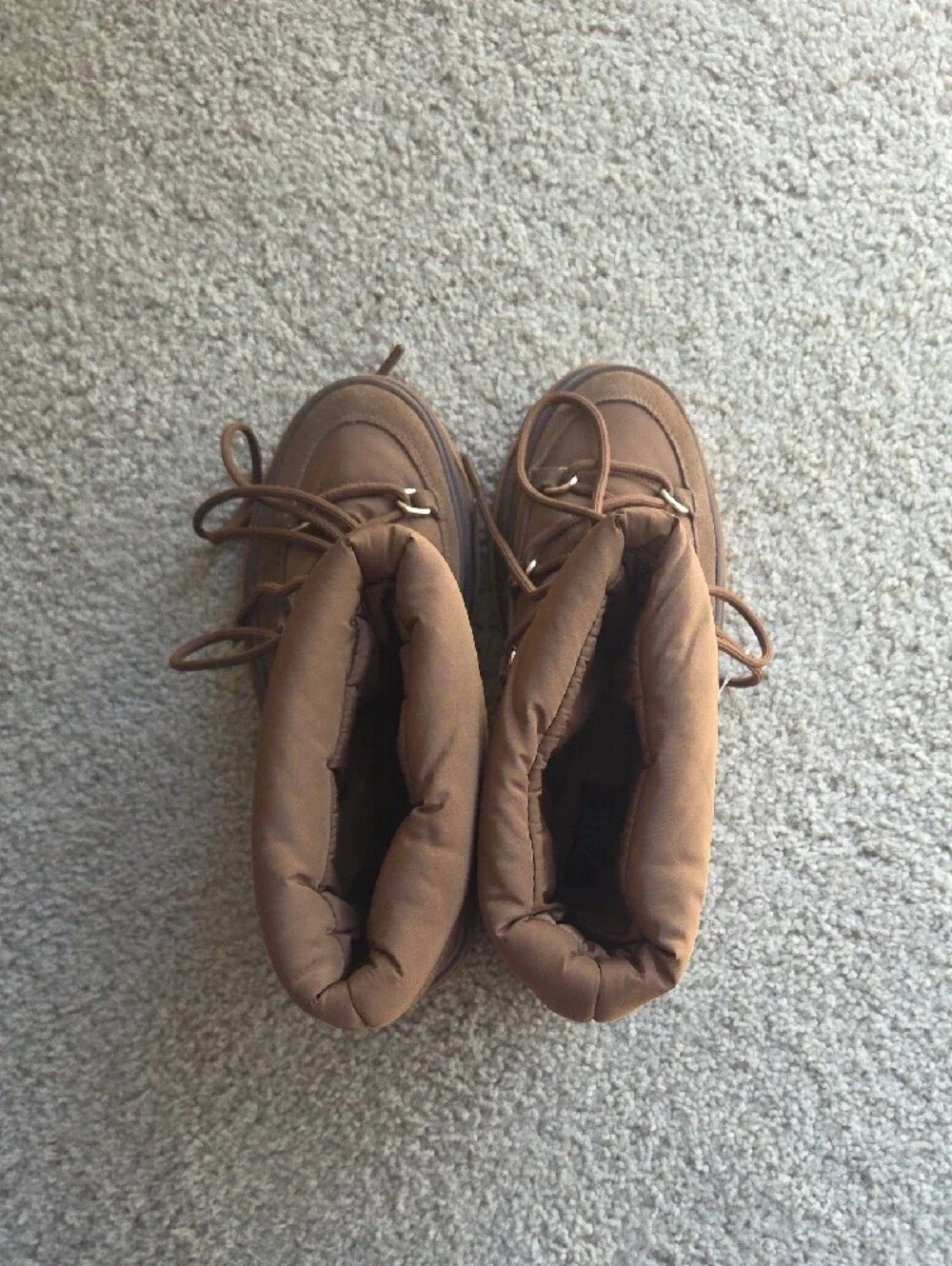 Zara puffer boots