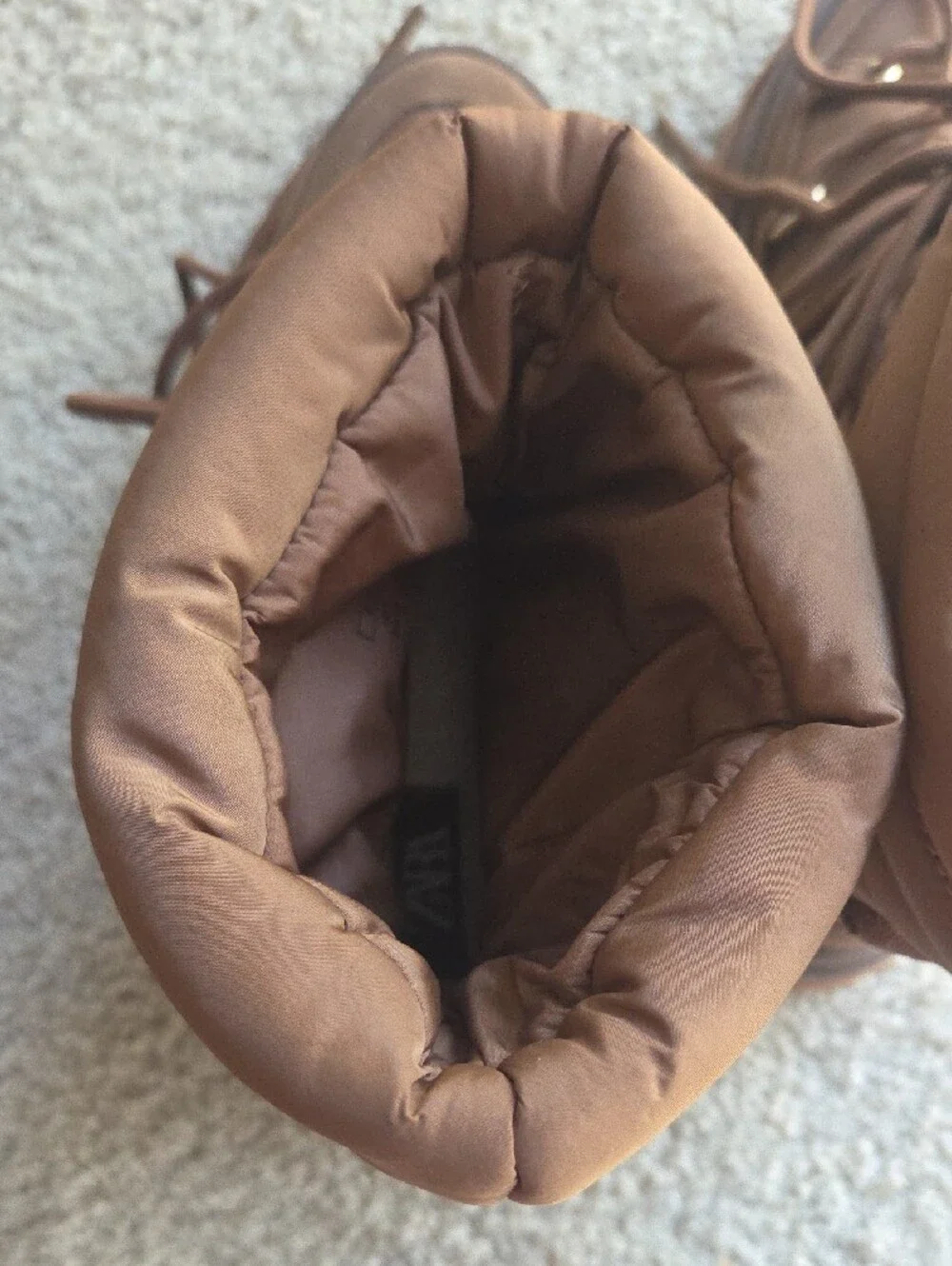 Zara puffer boots