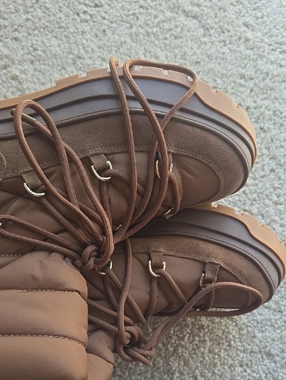 Zara puffer boots