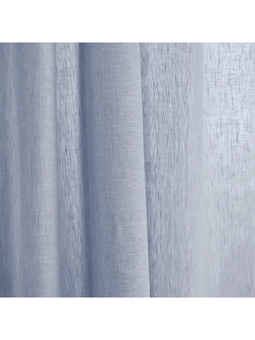 Solino Home 100% Linen Curtain 52 x 120 (2 Panels) Chambray Blue- STORE RETURN