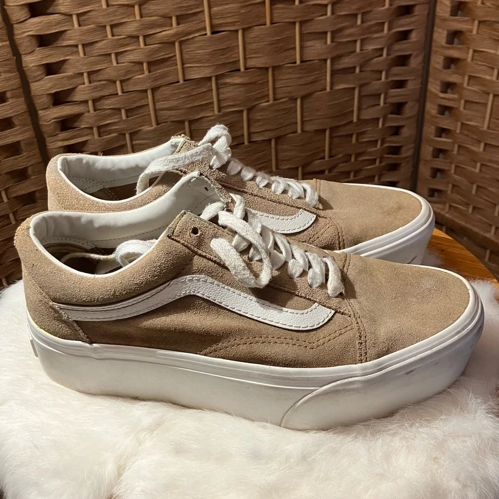 Platform Old Skool Tan Vans