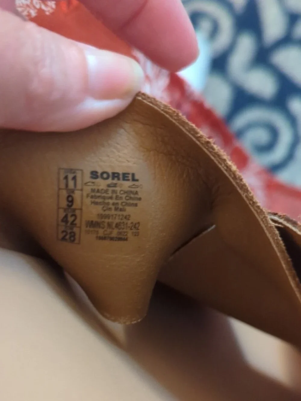 Sorel Ella Camel Tan Suede Crossover Platform Slide Size 11