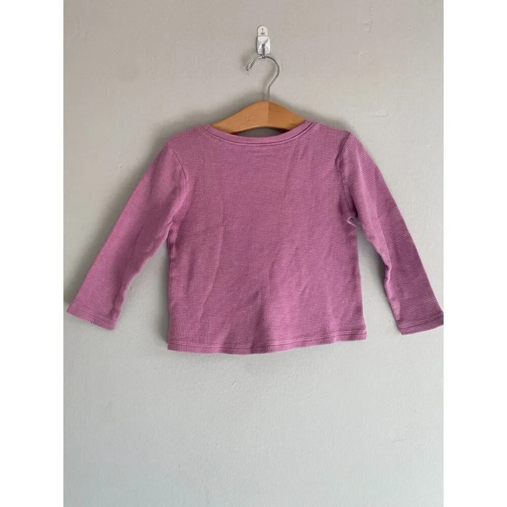 Old Navy 4T Thermal 100% Cotton Long sleeve in Orchid