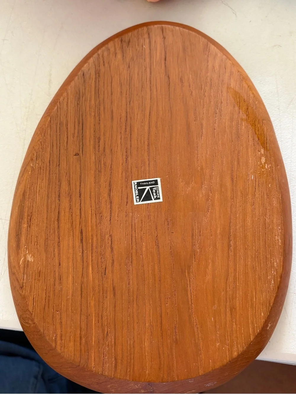 1960’s Knobler genuine Teak wood, Thailand, egg caddy