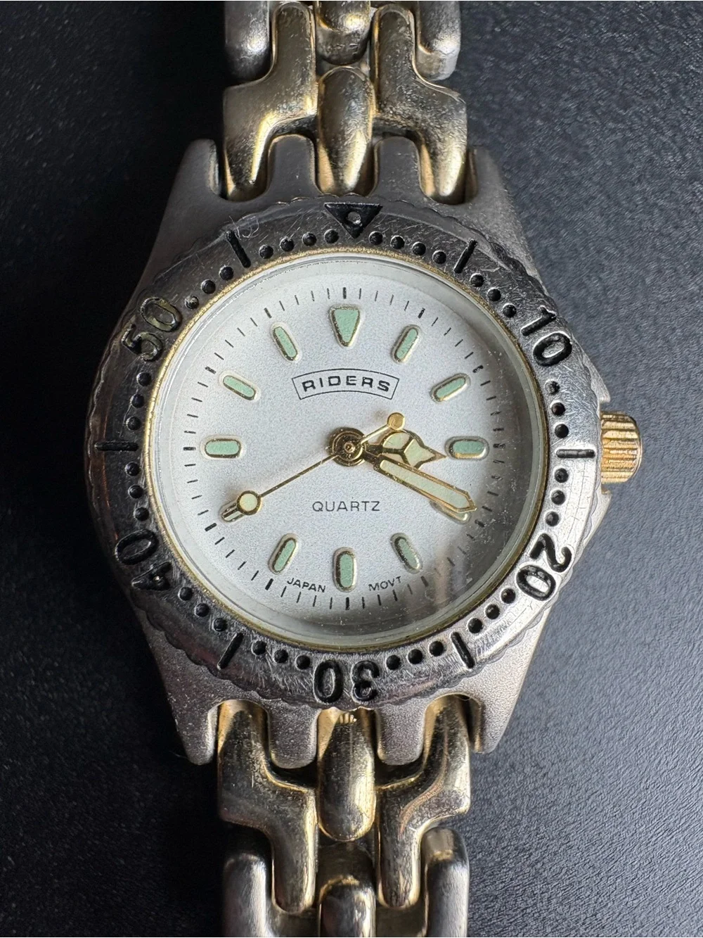 Riders Men’s Two-Tone Quartz Bracelet Watch - Silver & Gold‎