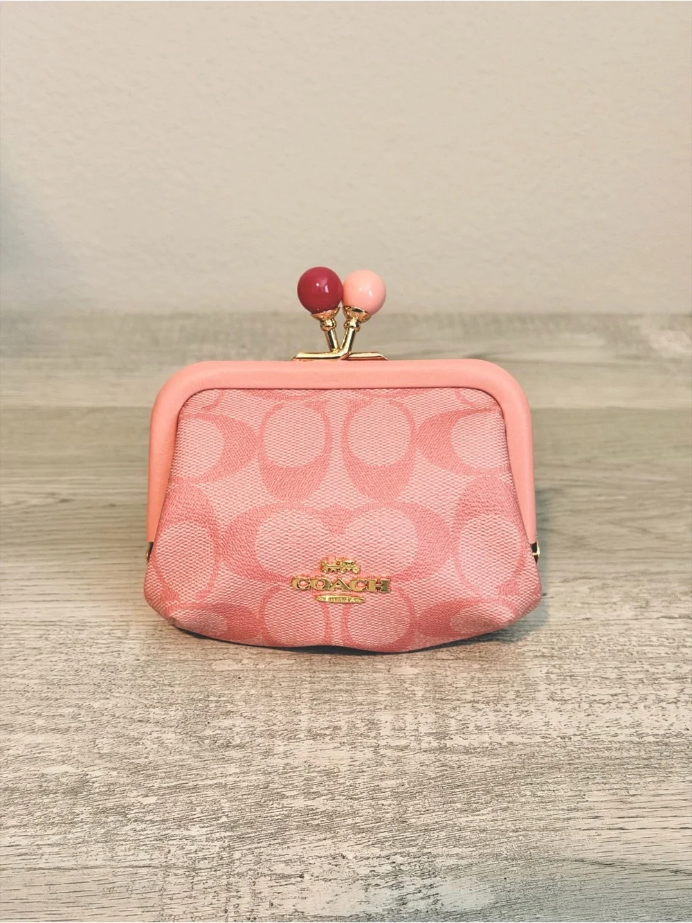 Coach Kiss Lock Coin Pouch