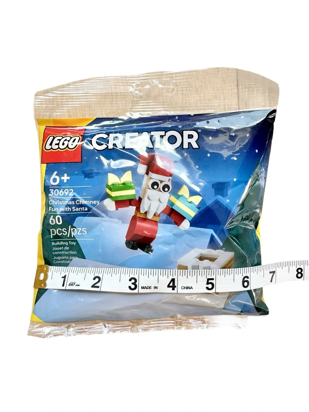 Lego Creator 30692 60 pcs Set Christmas Chimney Fun Santa Building Blocks New