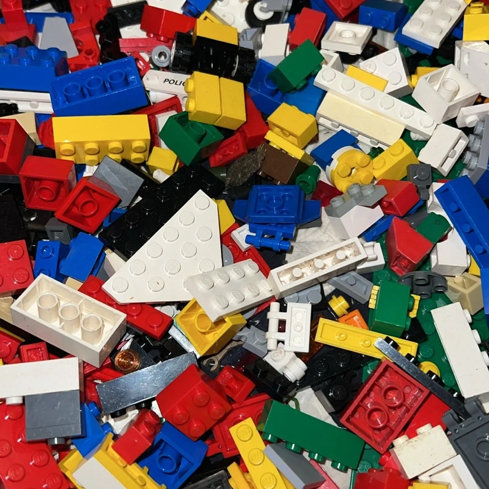 Vintage lot of legos motorcycle space doors windows more