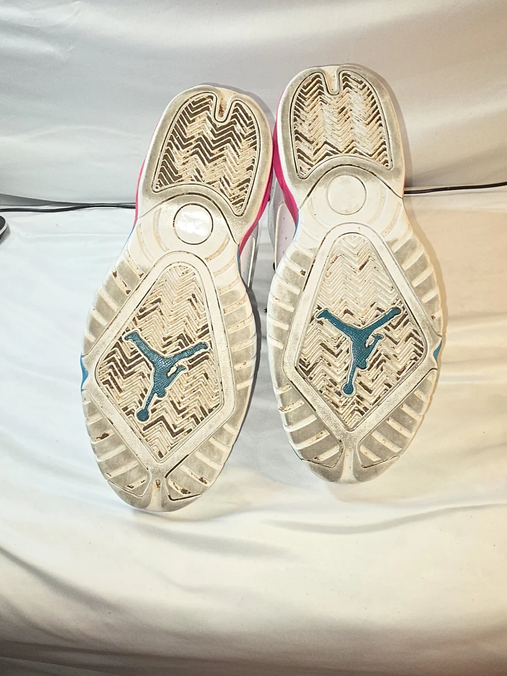 Jordan Sneakers with Teal & Pink Accents - Brand