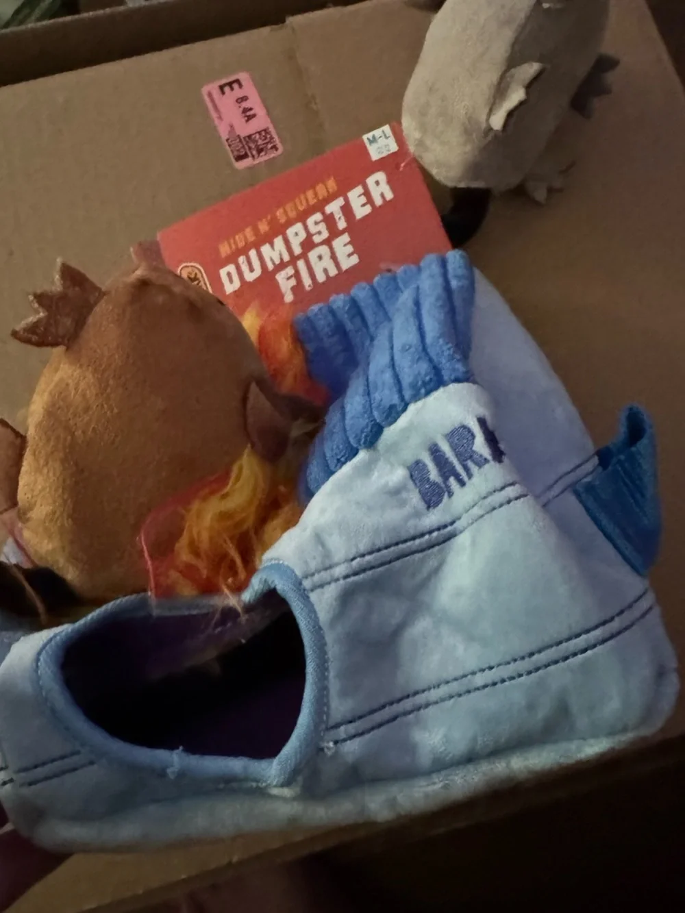 Bark includes flaming