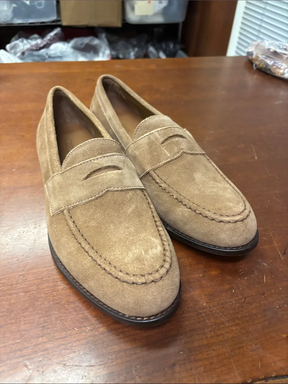 J Crew Tan Suede Dressy Loafers