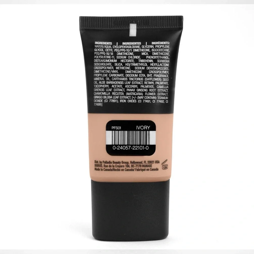Palladio Liquid Foundation, Ivory - New & Sealed